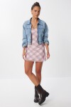 Fermuarlı Denim Ceket AÇIK MAVİ LAN0056