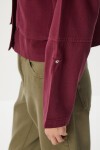 Kapaklı Cepli Gabardin Ceket - 1770 BORDO LAN0063