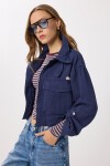 Kapaklı Cepli Gabardin Ceket - 1770 LACİVERT LAN0063