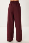 Keten Bluz Pantolon Takım BORDO HRV0001