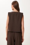 Keten Bluz Pantolon Takım KAHVERENGİ HRV0001