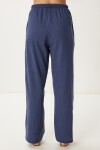 Keten Bluz Pantolon Takım LACİVERT HMC0001