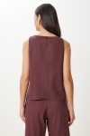 Keten Bluz Pantolon Takım MÜRDÜM HMC0001