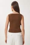 Kolsuz Sandy Bluz KAHVERENGİ LAN0029