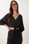 Modal Bluz Pantolon Takım SİYAH LBV0069