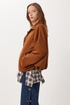 Oversize Suni Süet Bomber Ceket TABA LAN0081