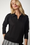 Polo Yaka Basic Kazak SİYAH LBV0015