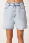 Şehir Boy Mom Fit Denim Şort AÇIK MAVİ LAC0001