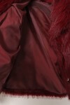 Suni Kürk Ceket BORDO LAX0001