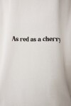 Baskılı Örme T-shirt EKRU LCR0059