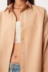 Oversize Basic Gömlek AÇIK BİSKÜVİ LDD0003