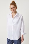 Oversize Basic Gömlek BEYAZ LDD0003