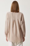 Oversize Basic Gömlek BİSKÜVİ LDD0003