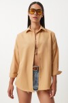 Oversize Basic Gömlek CAMEL LDD0003
