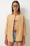 Oversize Basic Gömlek CAMEL LDD0003