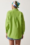Oversize Basic Gömlek FISTIK YEŞİLİ LDD0003