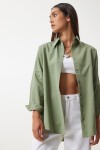 Oversize Basic Gömlek HAKİ LDD0003