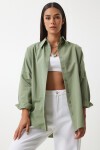 Oversize Basic Gömlek HAKİ LDD0003