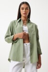 Oversize Basic Gömlek HAKİ LDD0003