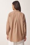Oversize Basic Gömlek VİZON LDD0003