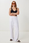 Püsküllü Müslin Pantolon BEYAZ LBV0064