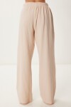 Püsküllü Müslin Pantolon KREM LBV0064