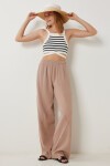 Püsküllü Müslin Pantolon VİZON LBV0064