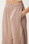 Püsküllü Müslin Pantolon VİZON LBV0064