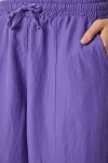 Yazlık İnce Ayrobin Şalvar Pantolon MOR LCI0029