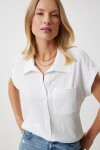 Cepli Rahat Örme Gömlek EKRU LDD0115