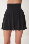 İçi Şortlu Örme Mini Tenis Etek SİYAH LDZ0036