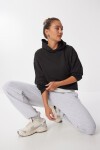 Kapüşonlu Mevsimlik Modal Sweatshirt SİYAH LEN0030