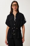 Keten Ceket Pantolon Takım SİYAH LDP0057