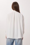 Oversize Cepli Dokuma Gömlek EKRU LDZ0063
