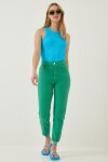 Yüksek Bel Mom Jeans CANLI YEŞİL LBP0009