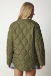 Cepli Oversize Kapitone Mont HAKİ LDZ0011
