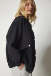 Geniş Cepli Bomber Mont SİYAH LFN0022