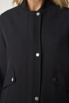 Geniş Cepli Bomber Mont SİYAH LFN0022