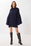 Oversize Yumuşak Dokulu Triko Elbise LACİVERT LDM0012