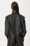Piliseli Kısa Süet Mont HAKİ LFN0136