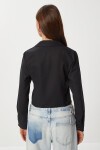 Vücuda Oturan Oxford Gömlek SİYAH LGP0024
