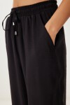 Askılı Dokuma Bluz Pantolon Takım SİYAH LMC0064