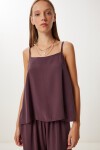 Askılı Modal Bluz Pantolon Takım MÜRDÜM LMC0065