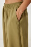 Askılı Modal Bluz Pantolon Takım ZEYTİN YEŞİLİ LMC0065