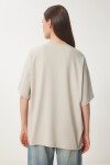 Basic Oversize 2li Takım Örme T-shirt LACİVERT TAŞ LHW0007