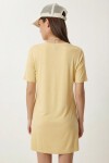 Basic Uzun Örme T-shirt SARI LEX0022