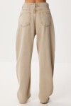 Kesik Paça Baggy Jean P0291 BEJ LRI0030