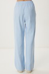 Keten Bluz Pantolon Takım GÖK MAVİ LMC0062