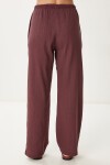 Keten Bluz Pantolon Takım MÜRDÜM LMC0062