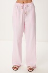 Keten Bluz Pantolon Takım ŞEKER PEMBE LMC0062